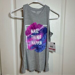 Girls members mark gray/multi colored 14/16 tank top! Flowy cute NEW